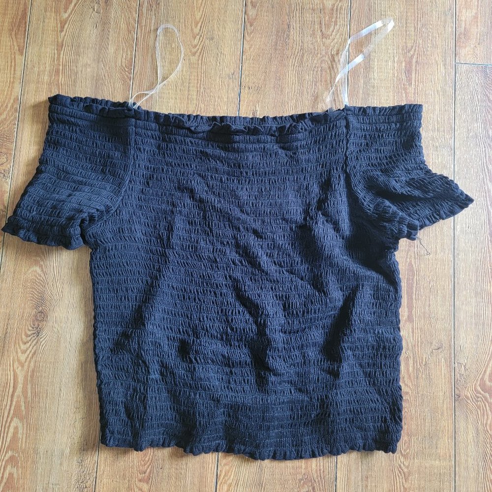 Women's Black Crop Top
